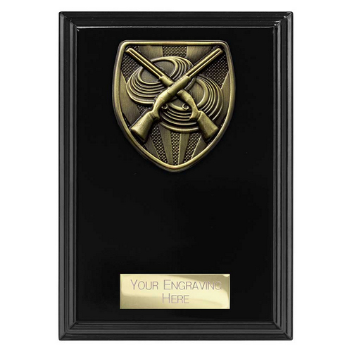 Cobra Plaque Clay Pigeon Shooting Trophy | Black | 150mm