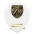 Cobra Shield Clay Pigeon Shooting Trophy | White | 150mm - PT24215C