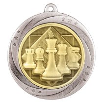 Superstar Chess Medal | Silver | 60mm
