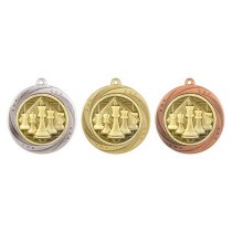 Superstar Chess Medal | Silver | 60mm