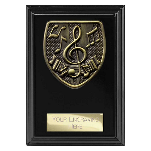 Cobra Plaque Music Trophy | Black | 125mm