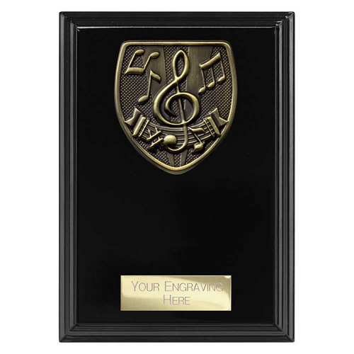 Cobra Plaque Music Trophy | Black | 150mm