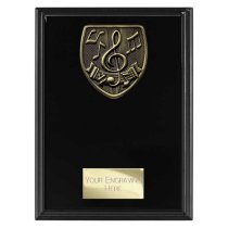 Cobra Plaque Music Trophy | Black | 175mm