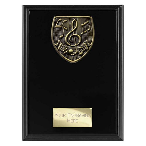 Cobra Plaque Music Trophy | Black | 175mm