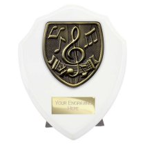Cobra Shield Music Trophy | White | 125mm