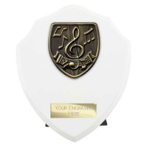 Cobra Shield Music Trophy | White | 150mm