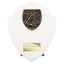 Cobra Shield Music Trophy | White | 175mm