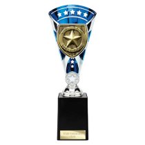 Cobra Star Well Done Trophy | Blue & Silver | 255mm