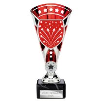 Cobra Star Custom Trophy | Red & Silver | 210mm
