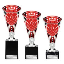 Cobra Star Custom Trophy | Red & Silver | 210mm