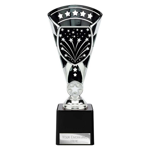 Cobra Star Custom Trophy | Black & Silver | 230mm