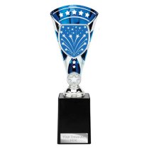 Cobra Star Custom Trophy | Blue & Silver | 255mm