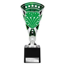 Cobra Star Custom Trophy | Green & Silver | 230mm