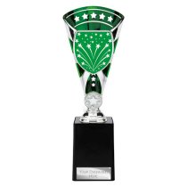 Cobra Star Custom Trophy | Green & Silver | 255mm