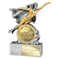 Hero Female You're a Hero Trophy | 140mm