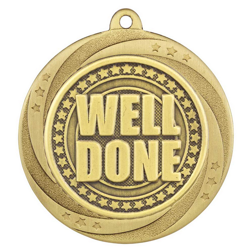 Superstar Well Done Medal | Gold | 60mm