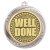 Superstar Well Done Medal | Silver | 60mm - MM25163S