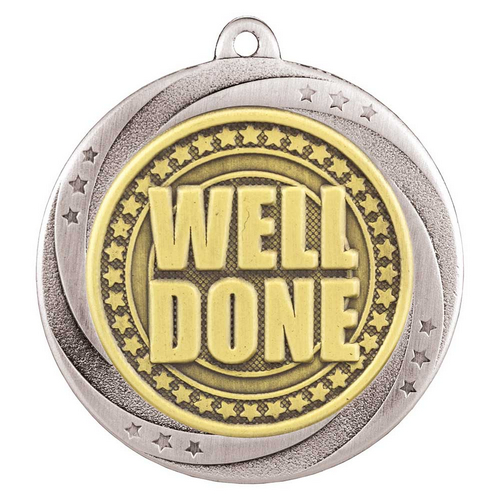 Superstar Well Done Medal | Silver | 60mm