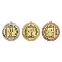 Superstar Well Done Medal | Silver | 60mm