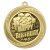 Superstar Happy Birthday Medal | Gold | 60mm - MM25165G