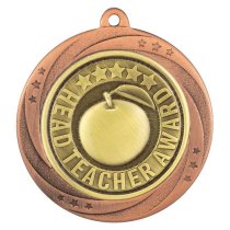 Superstar Head Teacher Medal | Bronze | 60mm