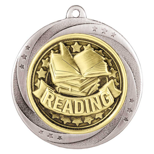 Superstar Reading Medal | Silver | 60mm