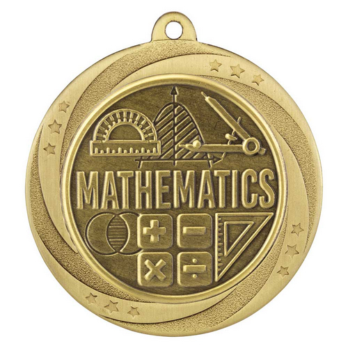 Superstar Maths Medal | Gold | 60mm