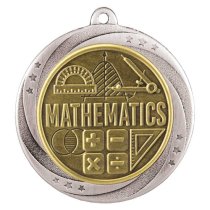 Superstar Maths Medal | Silver | 60mm