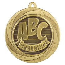 Superstar Spelling Medal | Gold | 60mm