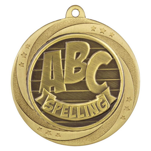 Superstar Spelling Medal | Gold | 60mm