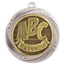 Superstar Spelling Medal | Silver | 60mm