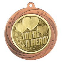 Superstar You're a Hero Medal | Bronze | 60mm