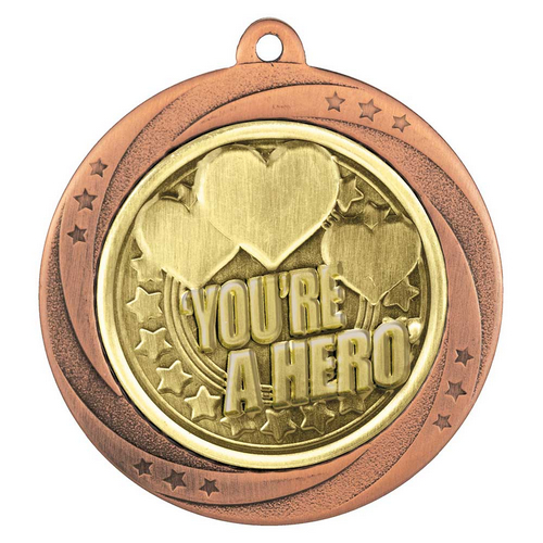 Superstar You're a Hero Medal | Bronze | 60mm