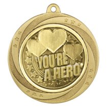 Superstar You're a Hero Medal | Gold | 60mm