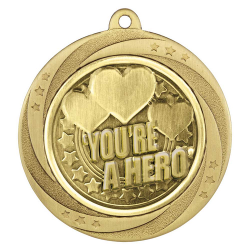 Superstar You're a Hero Medal | Gold | 60mm