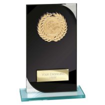 Seismic Multisport Glass Trophy | Black & Silver | 170mm