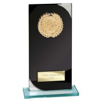 Seismic Multisport Glass Trophy | Black & Silver | 190mm