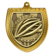 Cobra Cycling Shield Medal | Gold | 75mm