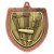 Cobra Gymnastics Shield Medal | Bronze | 75mm - MM25220B
