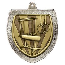 Cobra Gymnastics Shield Medal | Silver | 75mm