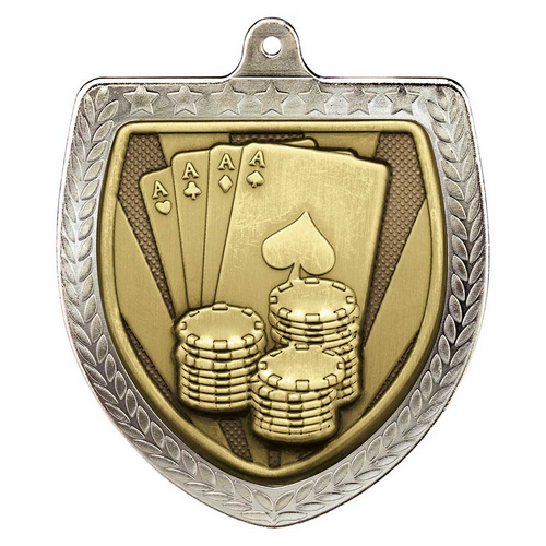 Cobra Cards Shield Medal | Silver | 75mm