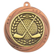 Superstar Golf Medal | Bronze | 60mm