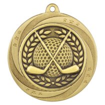 Superstar Golf Medal | Gold | 60mm