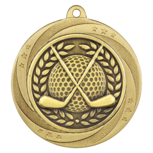 Superstar Golf Medal | Gold | 60mm