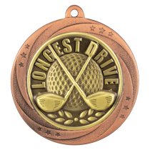 Superstar Longest Drive Medal | Bronze | 60mm