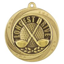 Superstar Longest Drive Medal | Gold | 60mm