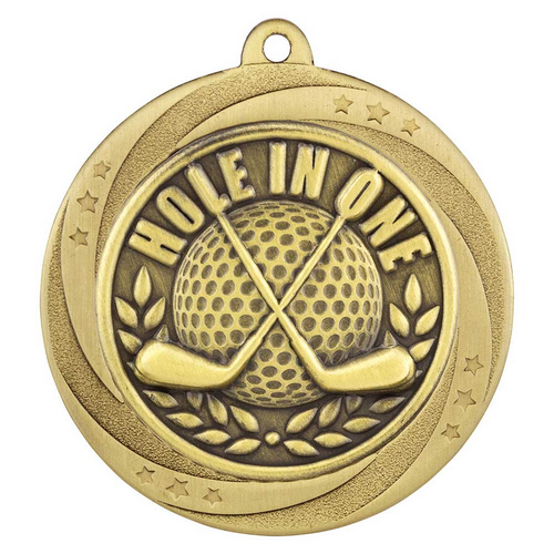 Superstar Hole In One Medal | Gold | 60mm