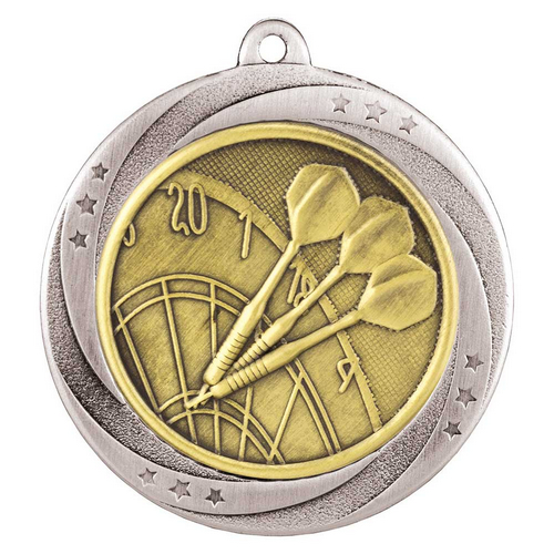 Superstar Darts Medal | Silver | 60mm