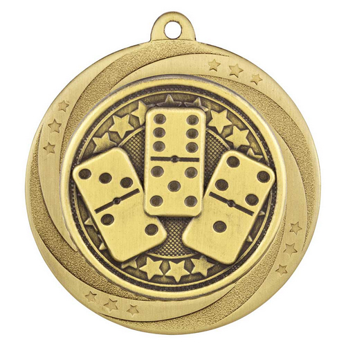 Superstar Dominoes Medal | Gold | 60mm