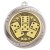Superstar Dominoes Medal | Silver | 60mm - MM25047S